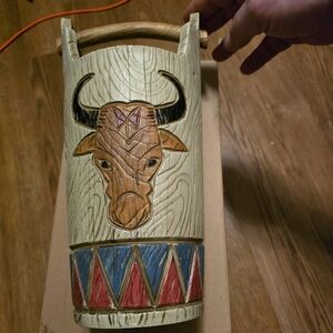 Bull ceramic pot